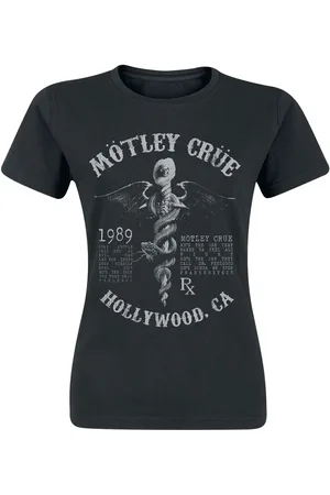 Motley Crue T-Shirt di - Faded Feel Good Lyrics - M a XXL - Donna