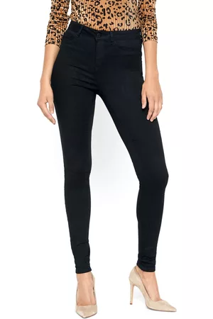Noisy May Jeans di - Callie HW skinny black jeans - W28L30 a W34L34 - Donna