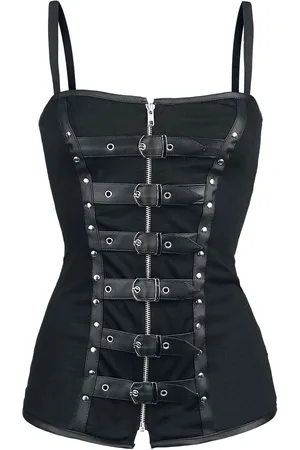 Burleska Top Gothic di - Biker - M a XL - Donna