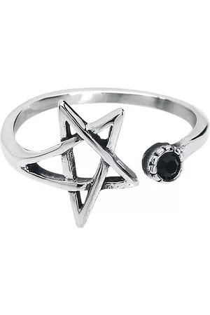 etNox Anello Gothic di - Pentagramm - Donna