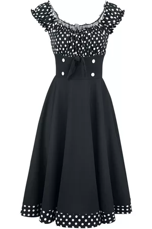 Belsira Abito media lunghezza Rockabilly di - Schulterfreies Swing-Kleid - XS a 3XL - Donna