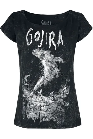 Gojira T-Shirt di - Wood Block Whales - S a XXL - Donna