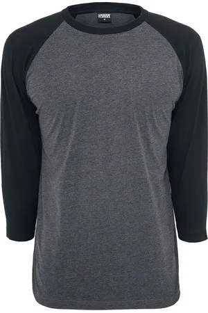 Urban classics Maglia Maniche Lunghe di - Contrast 3/4 Sleeve Raglan Tee - M a 5XL - Uomo