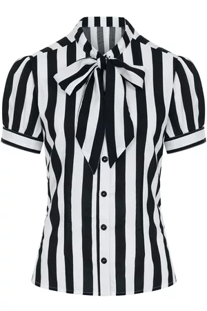 Hell Bunny Blusa Rockabilly di - Juno Blouse - XS a XL - Donna