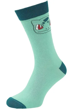 Pokemon Calzini Gaming di - Bulbasaur - EU39-42 a EU 43-46 - Unisex