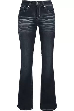 EMP Jeans di - Grace - Dark-Blue Jeans with Wash and Turn-Up - W29L30 a W30L30 - Donna