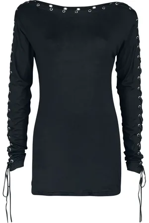 Gothicana Maglia Maniche Lunghe Gothic di - Here To Stay - S a 5XL - Donna