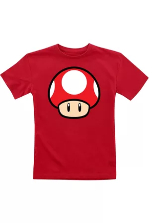 Super Mario T-Shirt Gaming di - Kids - Mushroom - 104 a 152 - Ragazzi & Ragazze