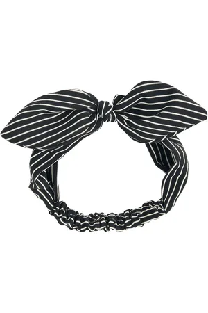 Banned Alternative Fascia per capelli Gothic di - Striped Bow - Donna