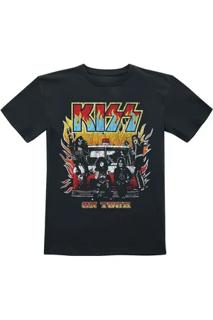 Kiss T-Shirt di - Kids - On Fire - 98/104 a 134/146 - Ragazzi & Ragazze