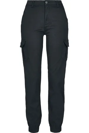 Urban classics Pantaloni modello cargo di - Ladies High Waist Cargo Pants - W26L32 a W30L32 - Donna