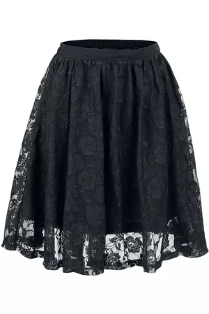 Gothicana Minigonna di - Lace Covered Skirt - S a 4XL - Donna