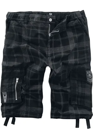 EMP Shorts di - Black shorts with check pattern - S a XXL - Uomo