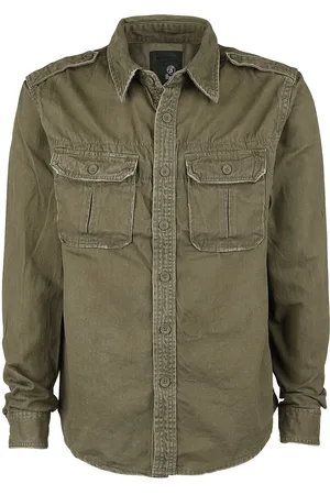 Brandit Camicia Maniche Lunghe di - Vintage Shirt - S a XXL - Uomo