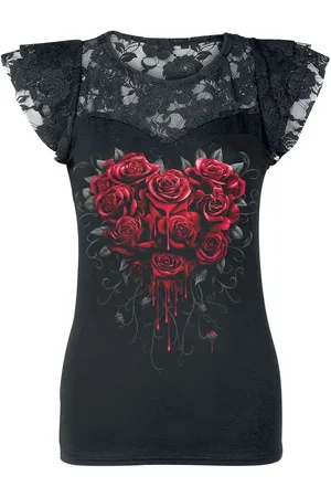 Spiral T-Shirt Gothic di - Bleeding Heart - S a XXL - Donna