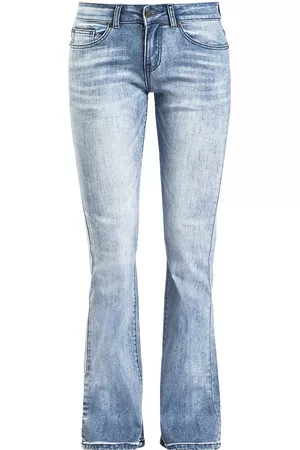 EMP Jeans di - Grace - Light-Blue Jeans with Wash and Turn-Up - W26L32 a W34L32 - Donna