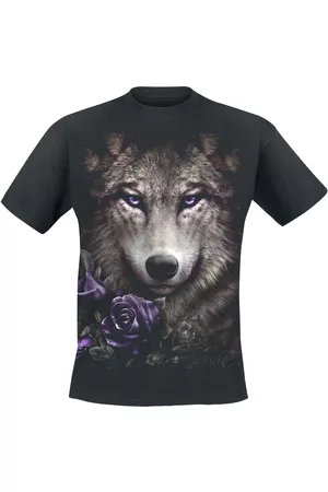 Spiral T-Shirt Gothic di - Wolf Roses - S a XXL - Uomo