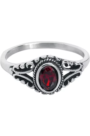 etNox Anello Gothic di - Ruby - Donna