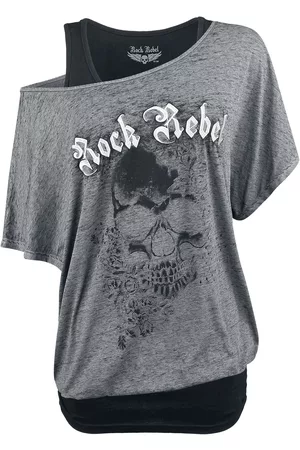 Rock Rebel T-Shirt di - When The Heart Rules The Mind - S a XXL - Donna
