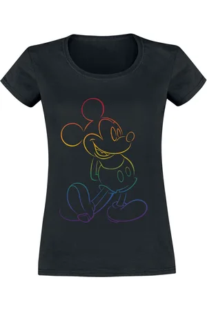 Minnie & Topolino T-Shirt Disney di - Rainbow Micky - S a XXL - Donna
