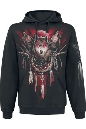 Spiral Felpa con cappuccio Gothic di - Cry Of The Wolf - S a XXL - Uomo