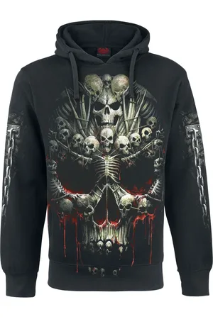 Spiral Felpa con cappuccio Gothic di - Death Bones - S a XL - Uomo