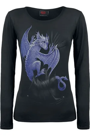 Spiral Maglia Maniche Lunghe Gothic di - Pocket Dragon - M a XXL - Donna