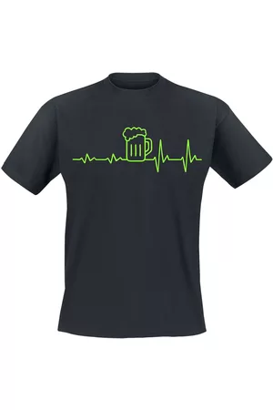 Alcohol & Party T-Shirt Magliette Divertenti di - ECG beer - S a 4XL - Uomo