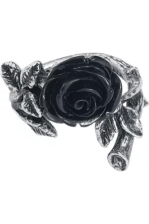 Alchemy Donna Anelli - Wild Black Rose Ring - Anello - Donna - colore argento