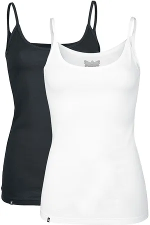 EMP Top di - Double Pack Spaghetti-Strap Tops - S a 5XL - Donna
