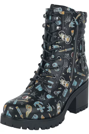 RED by EMP Stivali di - Lace-up boots with all-over print - EU37 - Donna