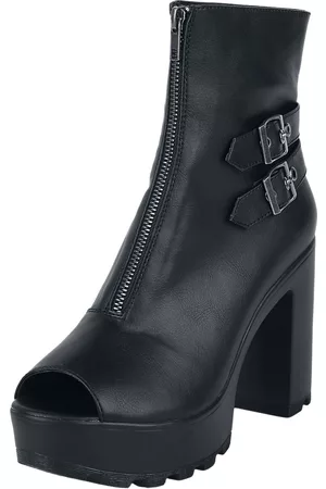 EMP Stivali Gothic di - Peep-toe ankle boot with zip - EU37 a EU41 - Donna