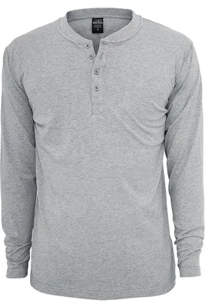 Urban classics Maglia Maniche Lunghe di - Basic Henley - S a L - Uomo