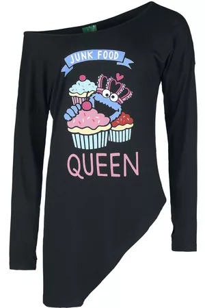 Sesamstraat Maglia Maniche Lunghe di - Junk Food Queen - S - Donna