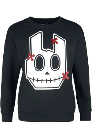 EMP Felpa di - Jumper with skull rock hand - XS a XXL - Donna