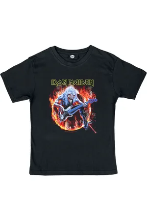 Iron Maiden T-Shirt di - Metal-Kids - Fear Live Flame - 92 a 164 - Ragazzi & Ragazze