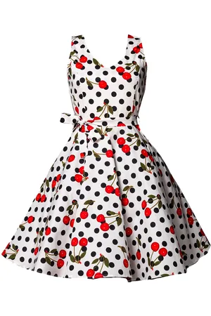 Belsira Abito media lunghezza Rockabilly di - Swing-Kirschenkleid - S a 4XL - Donna