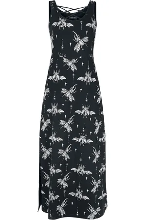 Gothicana Abito lungo Gothic di - Maxi Dress with All-Over Print - S a XXL - Donna