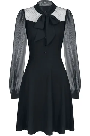 Hell Bunny Abito media lunghezza Gothic di - Darcia Mid Dress - XS a 4XL - Donna