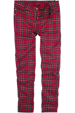 Banned Alternative Pantaloni Gothic di - Tartan Trousers - S a XL - Uomo