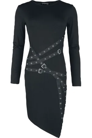 Gothicana Miniabito Gothic di - Dress with straps, eyelets and buckles - S a XXL - Donna