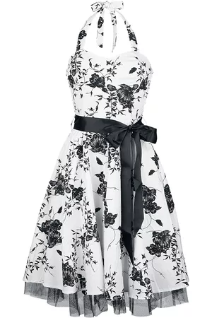 H&R London Abito media lunghezza Rockabilly di - Floral Long Dress - XS a XXL - Donna