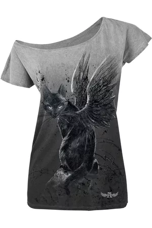 Alchemy Donna Maglie vintage - Nine Lives Vintage - T-Shirt - Donna - grigio