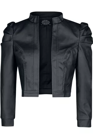 H&R London Giacca in similpelle Rockabilly di - Serena Jacket - S a XXL - Donna