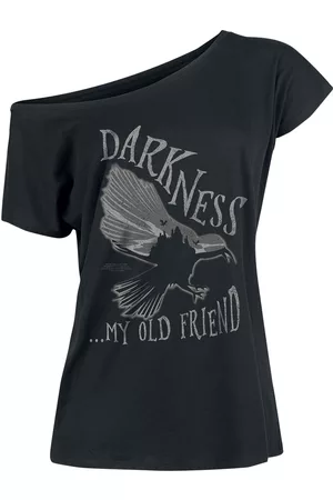 Wednesday T-Shirt Gothic di - Darkness... My old friend - S a XXL - Donna