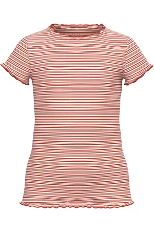 NAME IT Donna T-shirt - Emma slim top - T-Shirt - Donna - arancione