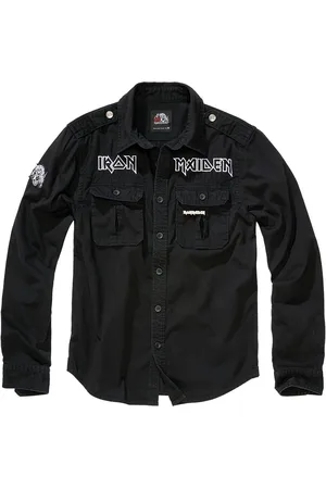Iron Maiden Camicia Maniche Lunghe di - Vintage Shirt Eddie - M a 4XL - Uomo