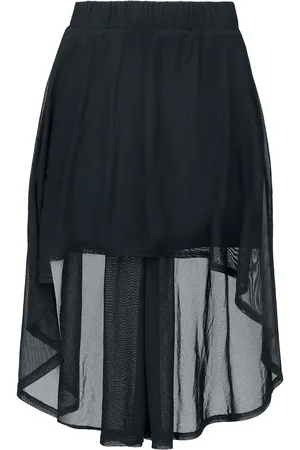 Gothicana Minigonna Gothic di - Skirt with transparent details - S a XXL - Donna