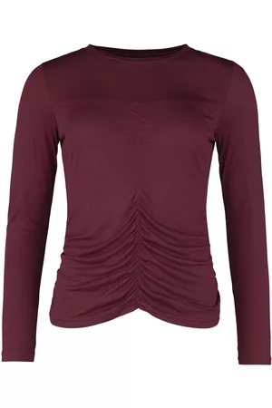 EMP Maglia Maniche Lunghe di - Long sleeve with gathered sleeves - S a XXL - Donna