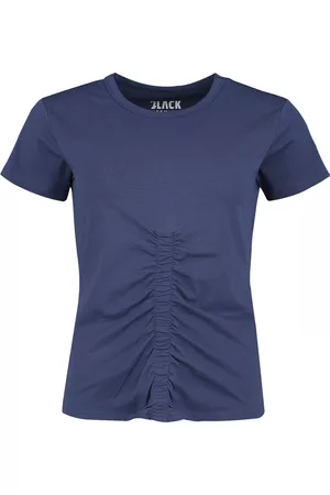 EMP T-Shirt di - Blue t-shirt, gathered at the front - XS a XXL - Donna